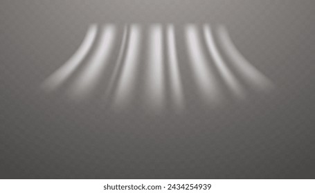 Wind air movement effect isolated on transparent background. Realistic vector symbol wind flows. Cold wind blowing on transparent background