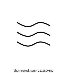 Wind, Air Solid Icon Vector Illustration Logo Template. Suitable For Many Purposes.