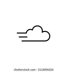 Wind, Air Solid Icon Vector Illustration Logo Template. Suitable For Many Purposes.