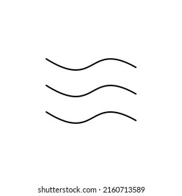Plantilla de logotipo de Ilustración del vector de iconos de línea delgada de aire y viento. Idóneo Para Muchos Fines.