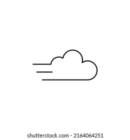 Wind, Air Thin Line Icon Vector Illustration Logo Template. Suitable For Many Purposes.