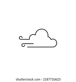 Wind, Air Thin Line Icon Vector Illustration Logo Template. Suitable For Many Purposes.
