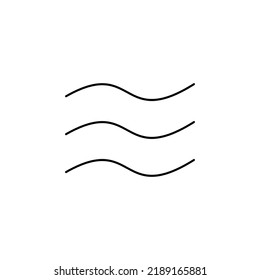 Wind, Air Thin Line Icon Vector Illustration Logo Template. Suitable For Many Purposes.