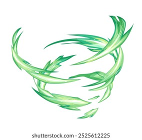 Efecto de atributo de viento Tornado de viento ilustración