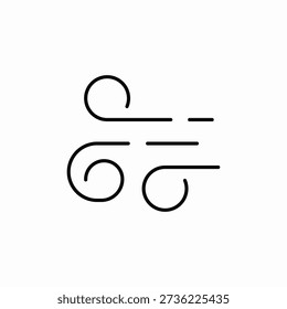 wind blow icon sign vector