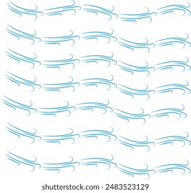 Wind blow line icon. Air flow flat sign. Symbol of windy weather. Climate web design element. Curl line icon. Vector illustration isolated on white background. Editable stroke.