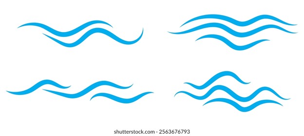 Wind blowing line icon. Windy, storm, breeze weather symbol. Swirl cloud for motion design. vector editable stroke.