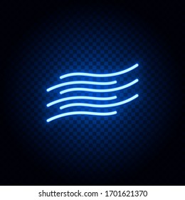 Vektorillustration mit blauer Neon