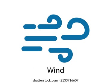 Wind and breeze icon concept