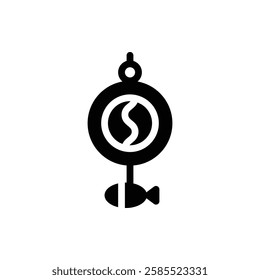 Wind Chime Glyph Icon. Wind Chime Icon