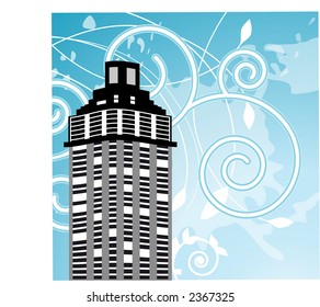 wind in the city grunge filigree
