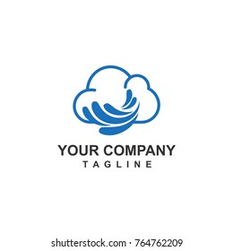 wind cloud water company logo