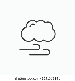 Wind clouds icon vector illustration. EPS10