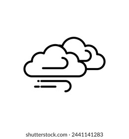 

wind clouds Icon,weather, icon isolated on white background, suitable for websites, blogs, logos, graphic design, social media, UI, mobile apps.