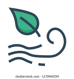wind color line icon