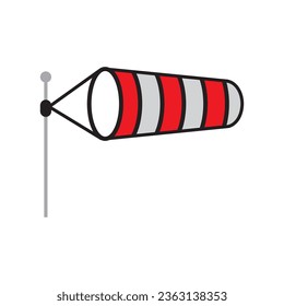 wind cone Icon flat icon, Supplies a wind sock icon,flat illustration on white background..eps