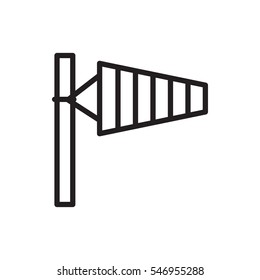 wind cone icon illustration isolated vector sign symbol
