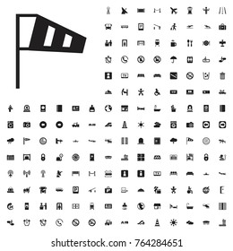 Wind cone icon illustration isolated vector sign symbol. airport icons set for web and mobile.
