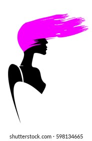 wind develops hair girls