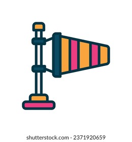 wind direction filled color icon. vector icon for your website, mobile, presentation, and logo design.