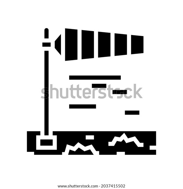 wind direction glyph icon\
vector. wind direction sign. isolated contour symbol black\
illustration
