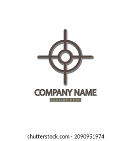 wind direction illustration logo circle  captain vector design