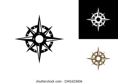 Wind Direction Logo Template Design Vector, Emblem, Design Concept, Creative Symbol, Icon