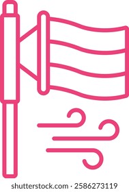 Wind Direction vector icon. Can be used for printing, mobile and web applications.