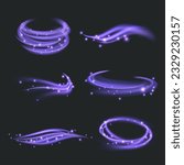 Wind effect. Templates of magician wind shapes visualization decent vector realistic swirls collection