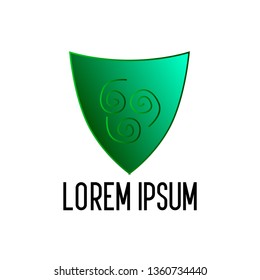 wind element logo icon or symbol for new energy company