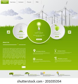 Wind Energy Eco Website Template