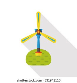 wind energy flat icon