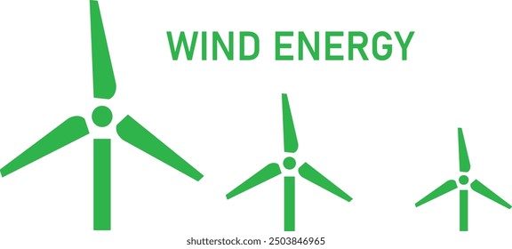 wind energy green background	eps 10