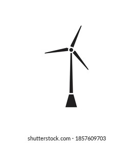 Diseño de iconos de energía eólica aislado en fondo blanco