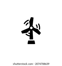 wind energy icon illustration vector graphic