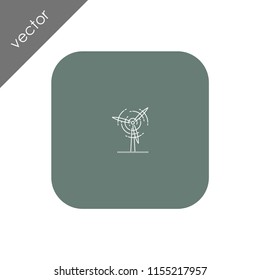 wind energy icon - wind mill icon