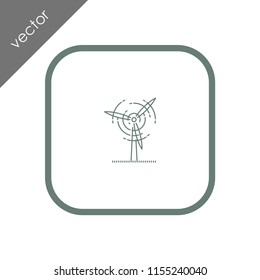 wind energy icon - wind mill icon