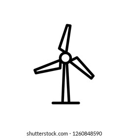Wind Energy icon Outline Vector