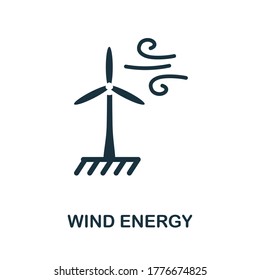 Wind Energy icon. Simple element from alternative energy collection. Creative Wind Energy icon for web design, templates, infographics and more