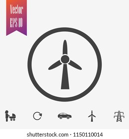 wind energy Icon vector