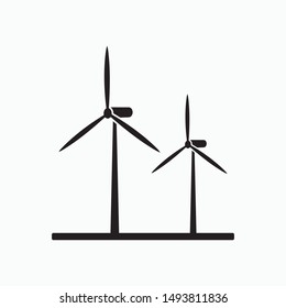 Wind energy icon, vector symbol