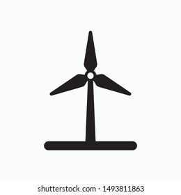 Wind energy icon, vector symbol