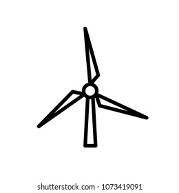 wind energy icon vector template