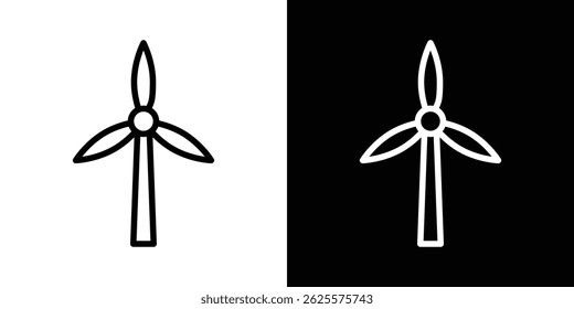 Wind energy icon vector for web and mobile app. Symbol isolated.