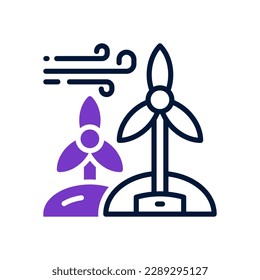 wind energy icon for your website, mobile, presentation, and logo design.