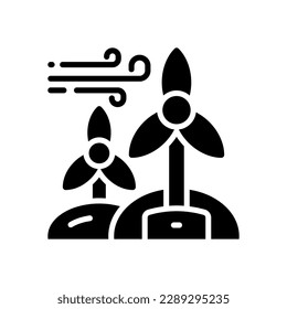 icono de energía eólica para tu sitio web, móvil, presentación y diseño de logotipo.