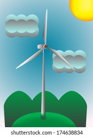 Wind energy illustration