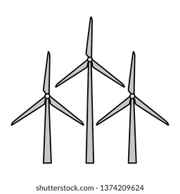wind energy isolated icon