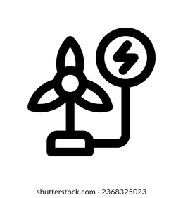 wind energy line icon. vector icon for your website, mobile, presentation, and logo design.