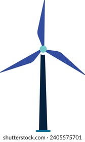 Wind Energy Turbine Vector Illustration